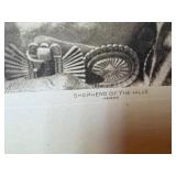 Vintage Native American Photogravure Print Collection – 5 Matted Black & White Western Portraits & Scenes