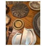 Vintage Statement Silverplate & Metalware Lot - 3-Tier Filigree Server, Intricate Charger Platter, Ornate Bowls, Serving Utensils & More!