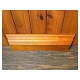 Vintage Rustic Wooden Longhorn Wall Decor Plaque & Floating Display Shelf