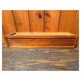 Vintage Rustic Wooden Longhorn Wall Decor Plaque & Floating Display Shelf