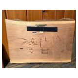 Vintage Wood Art Plaque Lot - Pyrography & Hudson River Wood Inlay - 3 Pcs.