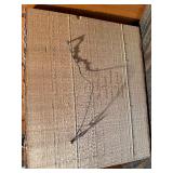 Vintage Wood Art Plaque Lot - Pyrography & Hudson River Wood Inlay - 3 Pcs.