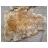 Pair of Natural pelt rugs