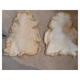 Pair of Natural pelt rugs