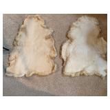 Pair of Natural pelt rugs