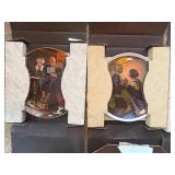 Vintage Edwin M. Knowles Norman Rockwell Collector Plates - In Original Boxes w/ COAs