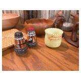 Vintage Mid Century Wood and Ceramic Serveware Salad Bowls Trays and Pottery Lot