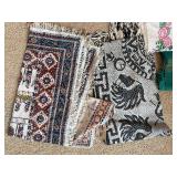 Vintage Global Textile & Bag Lot - Hand-Woven Quilts, Serepes, & Accessories