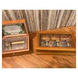 Vintage Music Box & Vanity Lot - Swiss Thorens, Hummel/Anri, Reuge, Celluloid Green Vanity Set, Working Movements, Ideal Collector Estate Find!