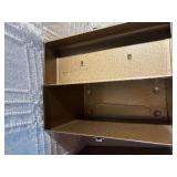 Lot of 2 Vintage Metal Storage Cases with Handles and Latches – Brown & Gold