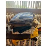 Vintage & Southwestern Style Blanket Lot - Wool, Woven Throws, & Southwestern Patterns