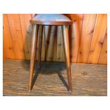 Vintage World Globe on Wooden Stool Stand