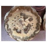 Vintage Cherub Relief Plates and Embossed Copper Israeli Souvenir Plates