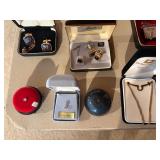 Vintage Men’s Jewelry Lot - Cufflinks Tie Clips Pins Don Loper Estate Sale Collection