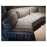 Vintage 1960s Mid-Century Curved 2-Piece Sectional Sofa