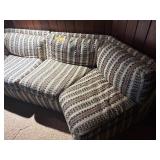 Vintage 1960s Mid-Century Curved 2-Piece Sectional Sofa