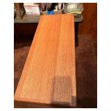 Vintage Solid Oak Small 3-Shelf Bookcase / Display Cabinet
