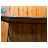 Vintage Faux-Wood Grain Folding Utility Table