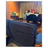 Ekornes Stressless Scandinavian Style Blue Fabric Loveseat