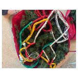 Lot of 5 Festive Artificial Christmas Wreaths – Assorted Sizes, Pre-Lit & Lighted Displays