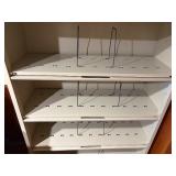 HON 5-Shelf Metal Lateral Open-File Cabinet with Retractable Doors & Dividers - Putty/Beige