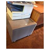 Sharp AL-2040CS Digital Copier/Printer/Scanner with Rolling Cabinet Stand - Tested & Working