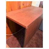 Vintage Mid-Century Modern Style Wooden Desk / Office Return Cabinet