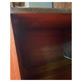 Vintage Mid-Century Modern Style Wooden Desk / Office Return Cabinet