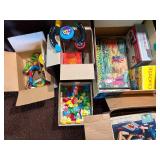 Vintage Board Game & Toy Lot - Monopoly, Candy Land, Lincoln Logs, Tinkertoy, Bop It