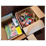 Vintage Board Game & Toy Lot - Monopoly, Candy Land, Lincoln Logs, Tinkertoy, Bop It