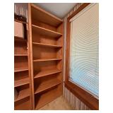 Classic Oak Finish 6-Tier Bookcase – Adjustable Wooden Shelving Unit