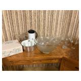 Vintage Glassware & Kitchen Lot Hazel-Atlas Chip N Dip Coca-Cola Pepsi Glasses