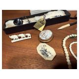 Vintage Elephant-Themed Carvings, Jewelry, Letter Openers & Souvenir Collectibles Lot