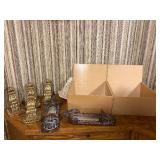 Vintage Home Decor Lot - Syroco Style Corbel Brackets, Mirror Sconces & Wooden Drawers