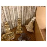 Vintage Home Decor Lot - Syroco Style Corbel Brackets, Mirror Sconces & Wooden Drawers