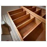 Vintage Short Solid Oak Wooden Bookcase - Adjustable Shelves