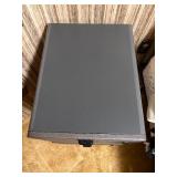 Vintage 2-Drawer Filing Cabinet / Nightstand - Gray Textured Finish - Locking