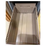 Vintage Steelcase 2-Drawer Metal Filing Cabinet - Brown / Taupe - Industrial Office