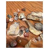 Austrian Crystal Sun Catchers & Assorted Polished Stones, Agates and Mineral Specimens