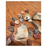 Austrian Crystal Sun Catchers & Assorted Polished Stones, Agates and Mineral Specimens