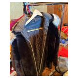 Vintage & Premium Outerwear Collection with (2) Rolling Garment Racks