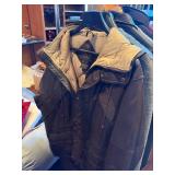 Vintage & Premium Outerwear Collection with (2) Rolling Garment Racks