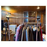 Vintage & Premium Outerwear Collection with (2) Rolling Garment Racks