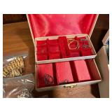 Vintage Jewelry Boxes & Assorted Costume Jewelry Lot