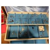 Vintage Jewelry Boxes & Assorted Costume Jewelry Lot