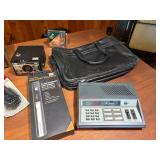 Vintage Electronics & Office Lot - Cobra Radio Scanner, Brownie Camera, VuPoint Wand Scanner, Pelonis Heater, Headphones & More