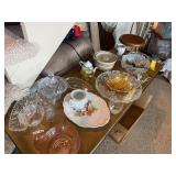 Vintage Glassware, Depression Glass, & Fine Ceramic Serving Collection