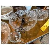 Vintage Glassware, Depression Glass, & Fine Ceramic Serving Collection