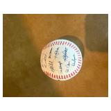 1985 MLB All-Star Game Commemorative Lot: Louisville Slugger Mini Bat & Multi-Signed Minnesota Twins / Local Celebrity Baseball