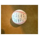1985 MLB All-Star Game Commemorative Lot: Louisville Slugger Mini Bat & Multi-Signed Minnesota Twins / Local Celebrity Baseball